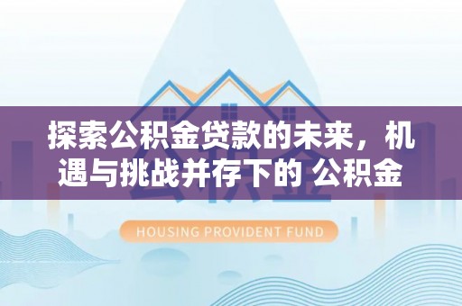 七股探索公积金贷款的未来，机遇与挑战并存下的 公积金贷款风险防控