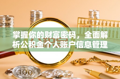 七股掌握你的财富密码，全面解析公积金个人账户信息管理与优化