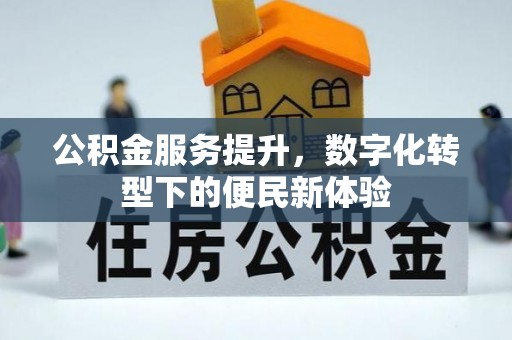 七股公积金服务提升，数字化转型下的便民新体验