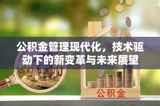 七股公积金管理现代化，技术驱动下的新变革与未来展望