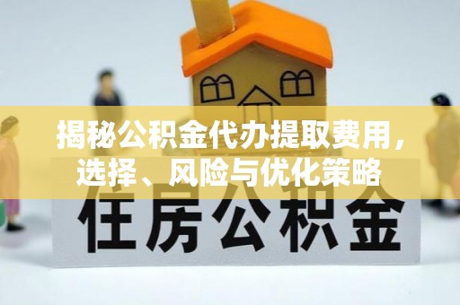 七股揭秘公积金代办提取费用，选择、风险与优化策略